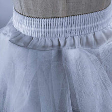 Load image into Gallery viewer, Tulle Petticoat Mini Underskirt with Lace Trim Short Hoopless Crinoline