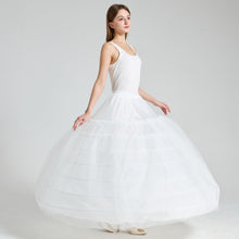 Load image into Gallery viewer, Long Tulle Ball Gown Quinceanera Wedding Dress Petticoat Slips PW17