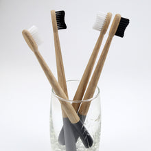Load image into Gallery viewer, AT02 Natural Eco Friendly Biodegradable Vegan Organic Charcoal Manual Bamboo Toothbrushes

