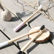 Load image into Gallery viewer, AT02 Natural Eco Friendly Biodegradable Vegan Organic Charcoal Manual Bamboo Toothbrushes
