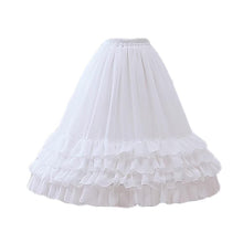 Load image into Gallery viewer, Long Chiffon A-line Full Petticoat Slip 1 Hoop Adjustable Lolita Crinoline Underskirt
