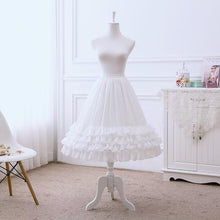 Load image into Gallery viewer, Long Chiffon A-line Full Petticoat Slip 1 Hoop Adjustable Lolita Crinoline Underskirt
