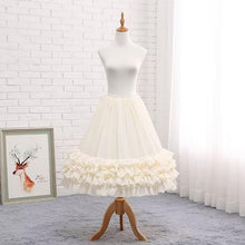 Load image into Gallery viewer, Long Chiffon A-line Full Petticoat Slip 1 Hoop Adjustable Lolita Crinoline Underskirt

