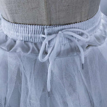 Load image into Gallery viewer, Tulle Petticoat Mini Underskirt with Lace Trim Short Hoopless Crinoline
