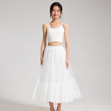 Load image into Gallery viewer, Long Hoopless Crinoline Underskirt Slips Petticoat Skirt for Girls

