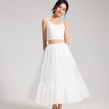 Load image into Gallery viewer, Long Hoopless Crinoline Underskirt Slips Petticoat Skirt for Girls
