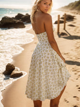 Load image into Gallery viewer, Halter Neck Sleeveless Floral Printing Spring Summer Midi Dresses for Women DRE6

