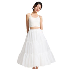 Load image into Gallery viewer, Long Hoopless Crinoline Underskirt Slips Petticoat Skirt for Girls
