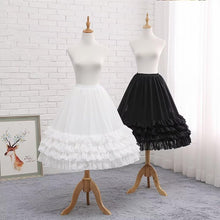 Load image into Gallery viewer, Long Chiffon A-line Full Petticoat Slip 1 Hoop Adjustable Lolita Crinoline Underskirt
