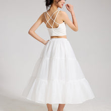 Load image into Gallery viewer, Long Hoopless Crinoline Underskirt Slips Petticoat Skirt for Girls
