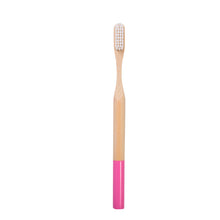Load image into Gallery viewer, AT01 Eco-friendly round handle medium bristle manual bamboo toothbrushes

