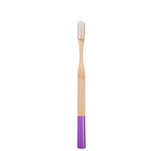 Load image into Gallery viewer, AT01 Eco-friendly round handle medium bristle manual bamboo toothbrushes
